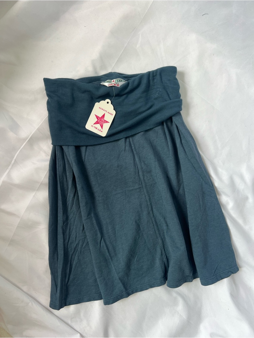 NWT Girls HARD TAIL Teal Fold-over Boho Midi Skirt